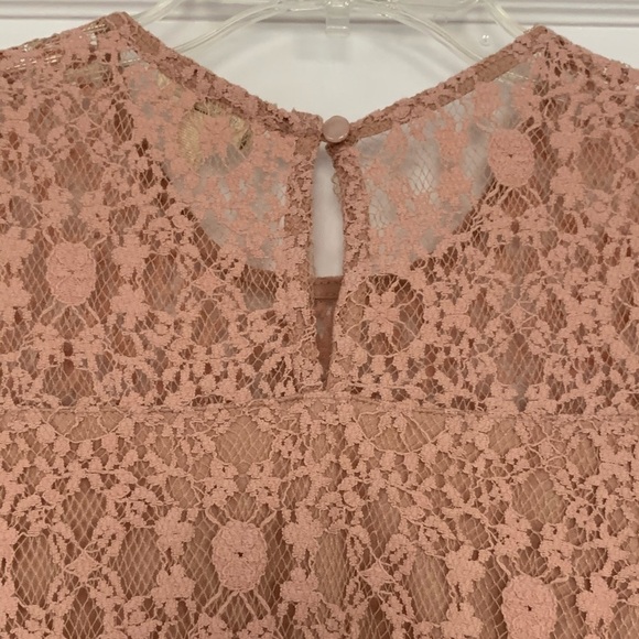 MONTEAU Top Lined Laced Top-Mauve size Medium - Picture 5 of 15